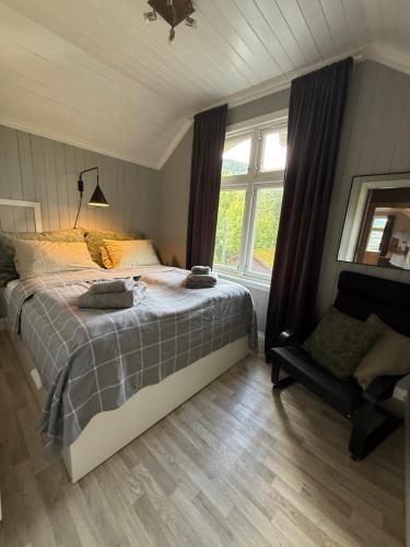 Postel nebo postele na pokoji v ubytování Central apartment
