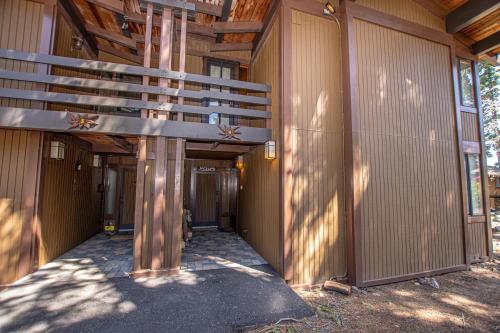 a building with a sign on the side of it at Rocky Ridge # 04 By Hauserman Rentals in Tahoe City