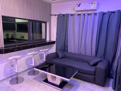 Χώρος καθιστικού στο Fousseni résidence mini piscine