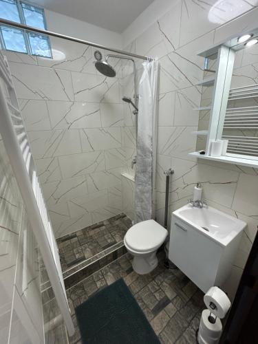 Ένα μπάνιο στο Horgony apartman Balatonalmádi