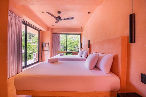 Casa Toro La Puntaにあるベッド