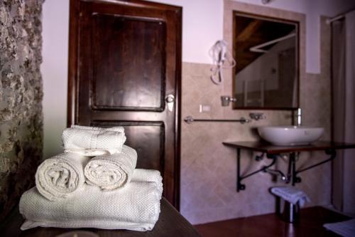 Et badeværelse på Il Giardino di Lavanda