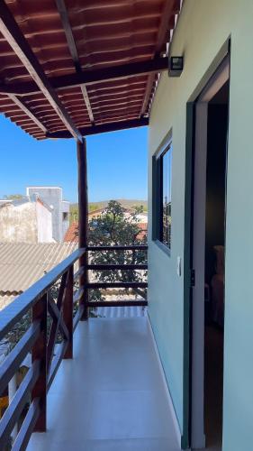 a view from the balcony of a house at Ypê Hospedagem II in Alto Paraíso de Goiás