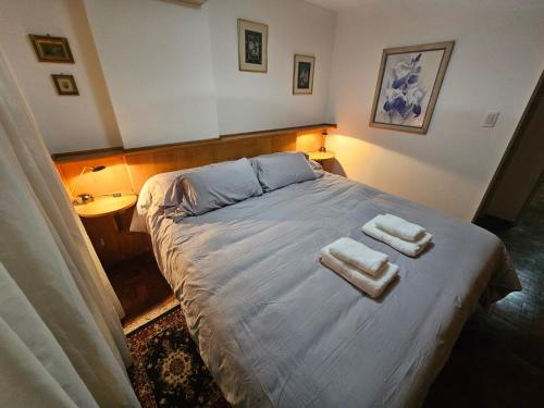 Postel nebo postele na pokoji v ubytování Departamento Cordoba temporal frente a Patio Olmos