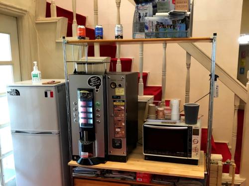 Dapur atau dapur kecil di Pension Ohayo