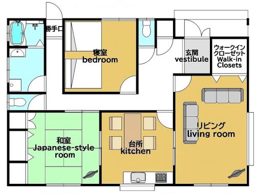 a floor plan of a house at Bhome Hikone Jizo in Hikone