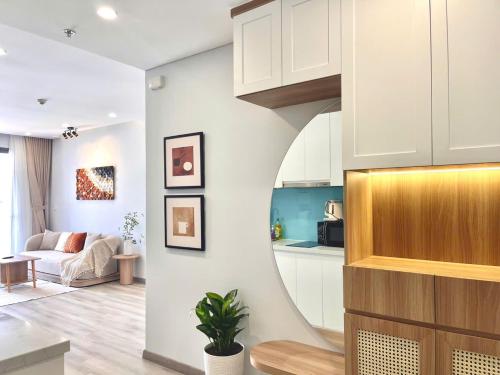 Χώρος καθιστικού στο 2BR - Marina Suites Luxury Apt - Sea, Mountain View