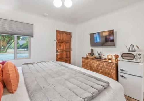 Postel nebo postele na pokoji v ubytování b side motel