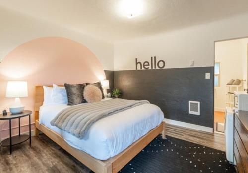 Postel nebo postele na pokoji v ubytování b side motel