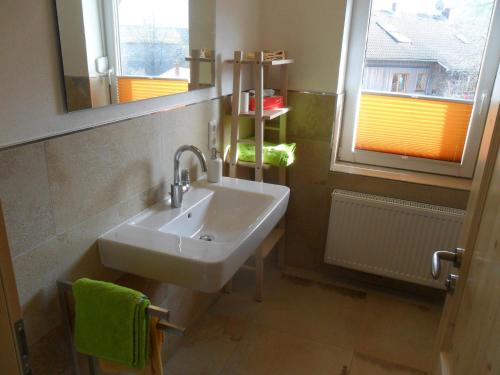 Et badeværelse på Schön wohnen in der Rhön