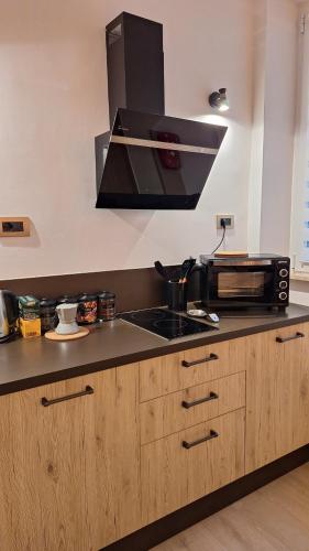 Kuchyň nebo kuchyňský kout v ubytování Domus Albalonga