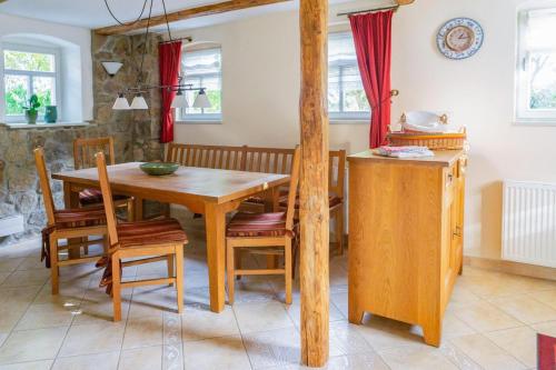 Χώρος καθιστικού στο Ferienhaus Unter den Eschen