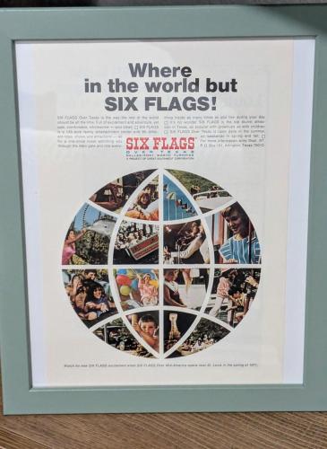 a poster for the movie where in the world but six faces at Arlington Social in Arlington