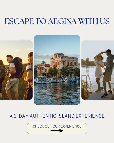 a collage of photos of people on a lake at La Casa Del Sol Villa Aegina in Aegenitissa