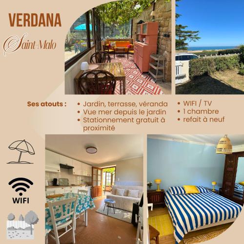 Verdana T2 face plage - jardin - wifi - 1 chambre