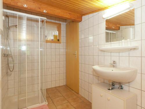 Koupelna v ubytování gemütliche Ferienwohnung in Kaifenheim