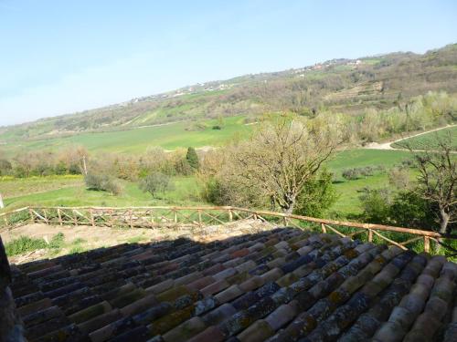 a view of the hills from the roof of a building at Pietre di Fiume in Apice