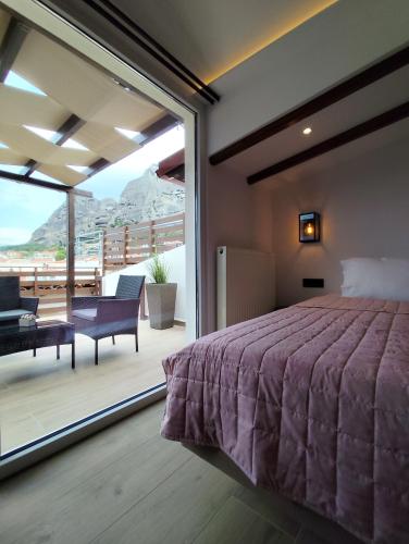 Meteora Gold and Glass Loft