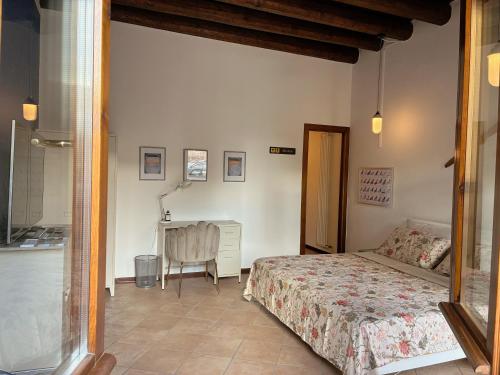 Ένα ή περισσότερα κρεβάτια σε δωμάτιο στο Airlodge Montagnana inspired by Aviation Style