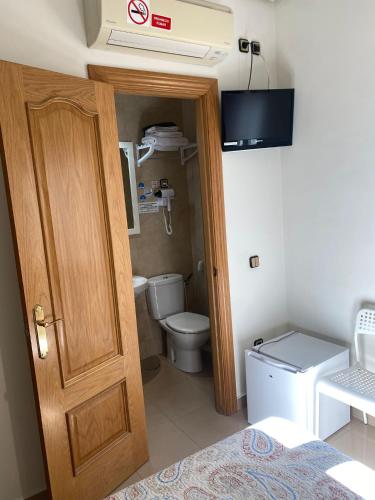 Koupelna v ubytování Hostal Retiro