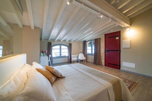 Katil atau katil-katil dalam bilik di Agriturismo Cascina Carai