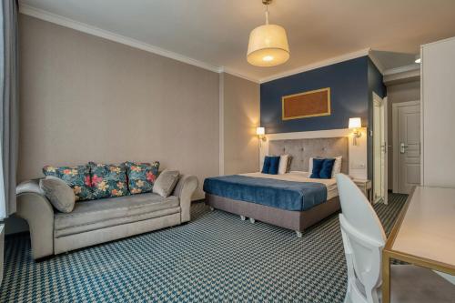 Hotel Villa Art Novis City Centerにあるベッド