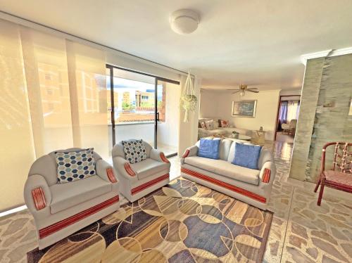 Χώρος καθιστικού στο Apartamento Stay Medellín Laureles