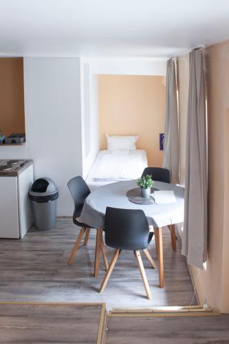 Η κουζίνα ή μικρή κουζίνα στο Pension 11 Apartments by Lorenc