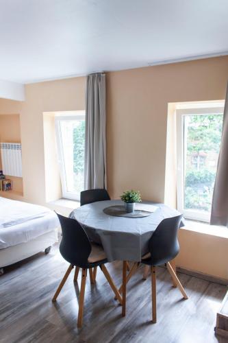 Ένα ή περισσότερα κρεβάτια σε δωμάτιο στο Pension 11 Apartments by Lorenc