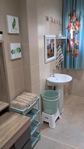 Et badeværelse på Big Comfortable Villa