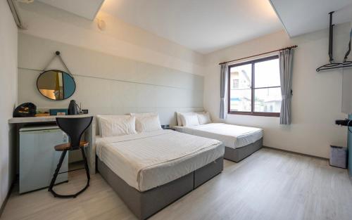 Una cama o camas en una habitación de Star House