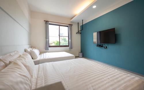 Una cama o camas en una habitación de Star House