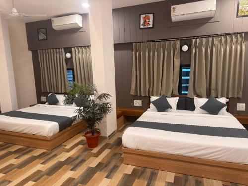 Hotel Skylandにあるベッド