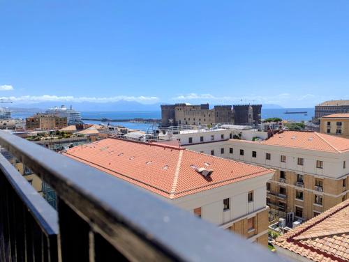 a view of a city from a balcony at Incoming Municipio in Naples