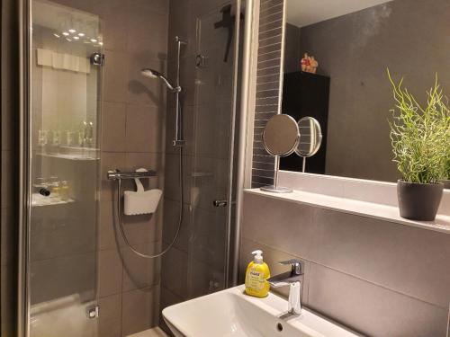 Koupelna v ubytování Haus Sandra