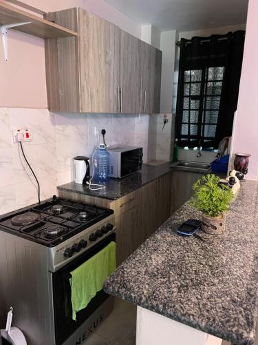 Η κουζίνα ή μικρή κουζίνα στο Olivia homes