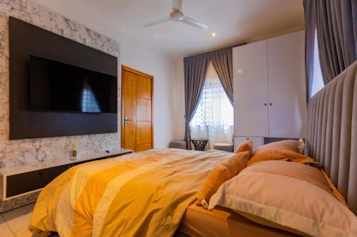 Ένα ή περισσότερα κρεβάτια σε δωμάτιο στο RB homes