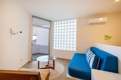 Χώρος καθιστικού στο Suites Turquesa