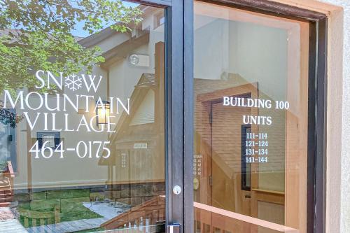 a sign on the door of a building at 5A Mountain Village - Unit A in Dover