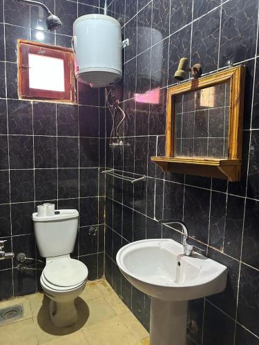 a bathroom with a toilet and a sink at New star hotel in Siwa