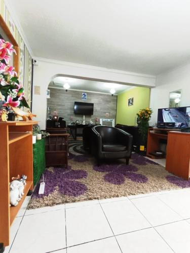 Posezení v ubytování Hostal Caleta Abarca