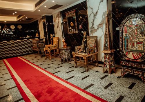 Zona de estar de Turquoise Pyramids & Grand Egyptian museum view Hotel