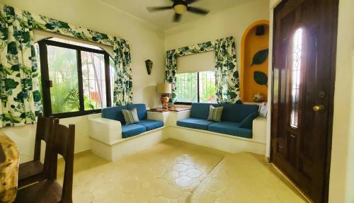 Χώρος καθιστικού στο Casa Rosa Paradise