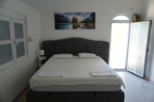 a bedroom with a large bed in a room at Vila Brca in Brca