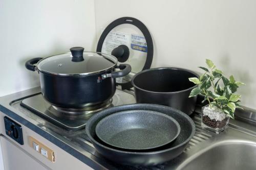 Dapur atau dapur kecil di Silk Coat 301 - Vacation STAY 19402