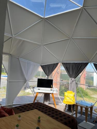 Μπαλκόνι ή βεράντα στο Tihi glamping club