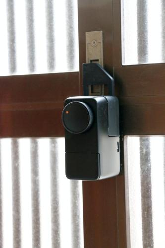 a security camera is attached to a wall at Chichibunbun - Vacation STAY 19423 in Chichibu