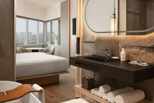 Ein Bett oder Betten in einem Zimmer der Unterkunft JW Marriott Hotel Lima