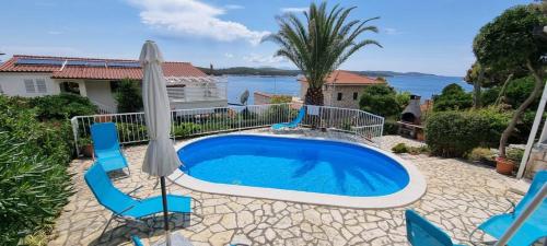 Villa Bella Hvar - pool & sea view