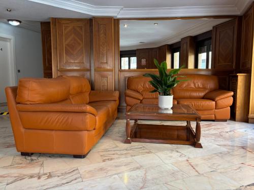Χώρος καθιστικού στο Hotel Amefa